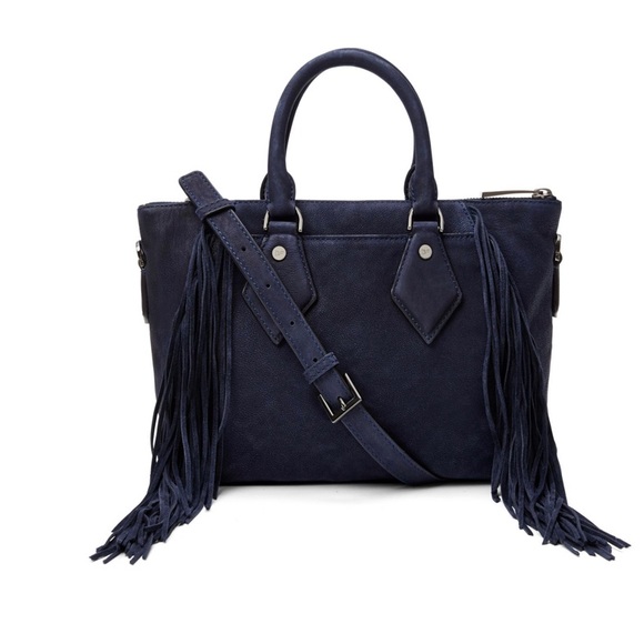 Diane Von Furstenberg Voyage Boho Fringe Satchel - Picture 2 of 2